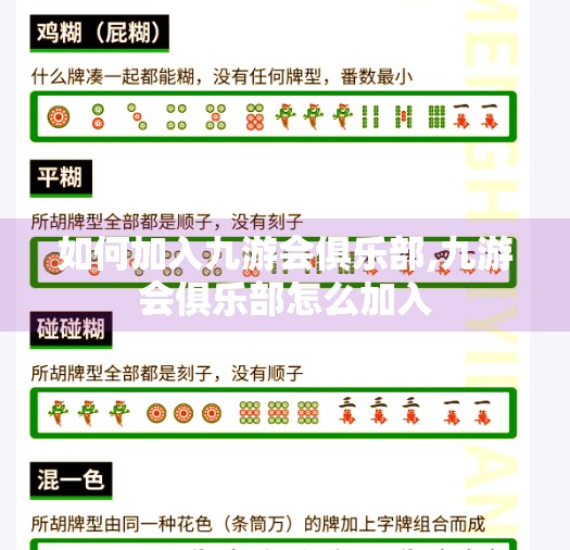 如何加入九游会俱乐部,九游会俱乐部怎么加入