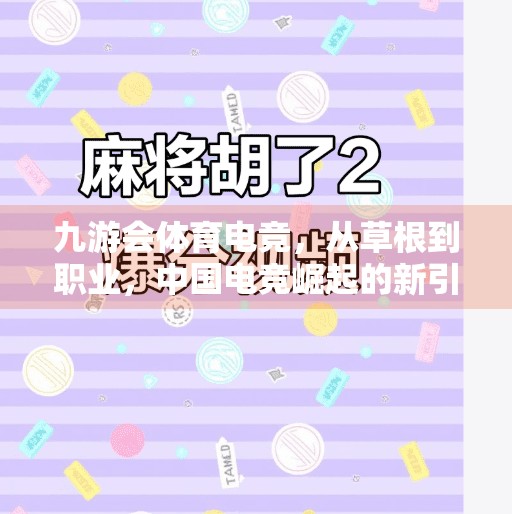 九游会体育电竞，从草根到职业，中国电竞崛起的新引擎,九游会体育电竞