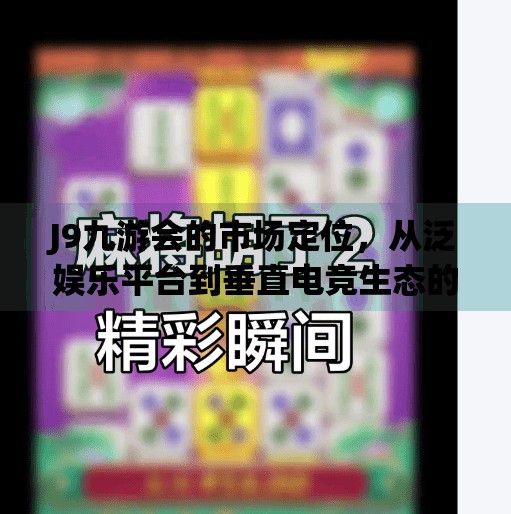 J9九游会的市场定位，从泛娱乐平台到垂直电竞生态的战略跃迁,J9九游会的市场定位